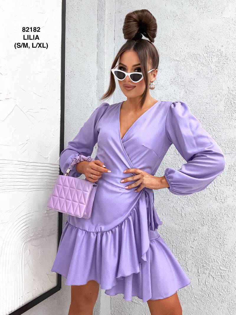 Sukienki damskie (Polska produkt) Roz S/M-L/XL Paczka 5 szt /1 Kolor